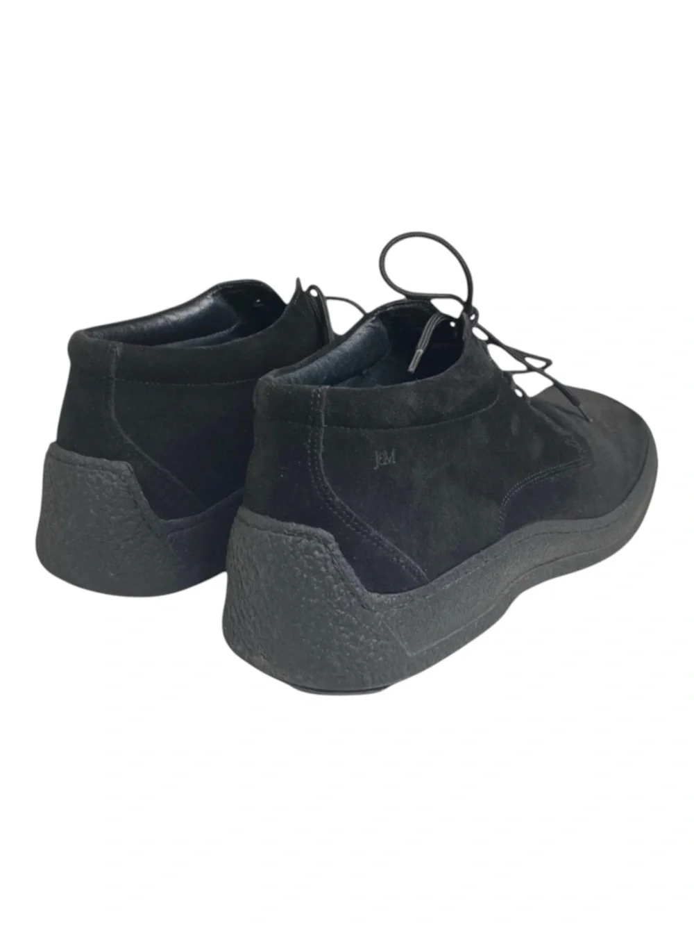 Johnston & Murphy ❁ Suede Lace Up Chukka Ankle Boots Handcrafted Shoe ❁ Black 11